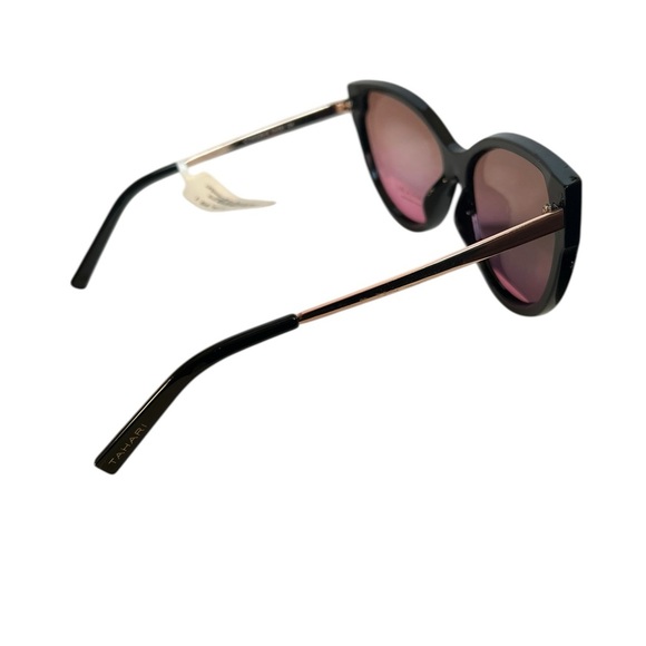 Tahari Oversized Cat Eye Black Gold Sunglasses Pink Ombre Fade main image 9